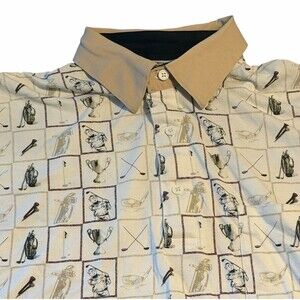 Palmland Club Vintage Golf Polo Retro Golfer Trophy Country Club Short Sleeve